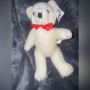 Pacific Craft White Jointed Teddy Bear Plush 12" Stuffed Animal 2002 * NWT